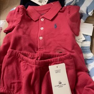 Brand new infant 2pc Ralph Lauren set